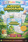 12 M 3 C Dinosaur Coloring